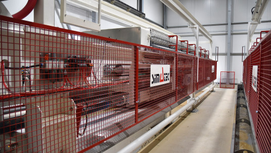 Kammerfilterpressen mit Waschroboter