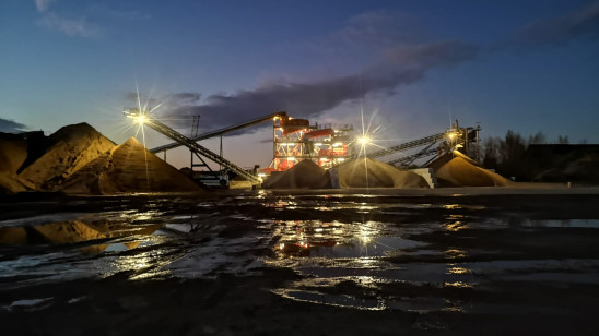 Rundkiesaufbereitung